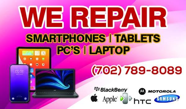 Cellphone and Computer Repair at (702) 789-8089 (Las Vegas, Summerlin, Henderson)