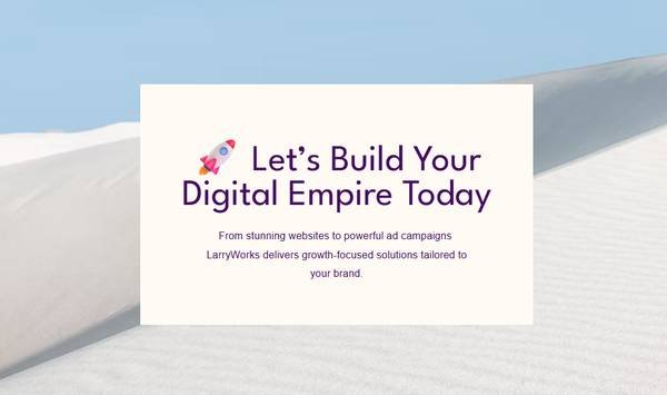 Free Website Sample for Branding, Video, Online Marketing, and Graphic Design (Los Angeles)