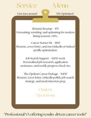 Professional Resume and Career Services -- Fast, Polished, ATS Ready