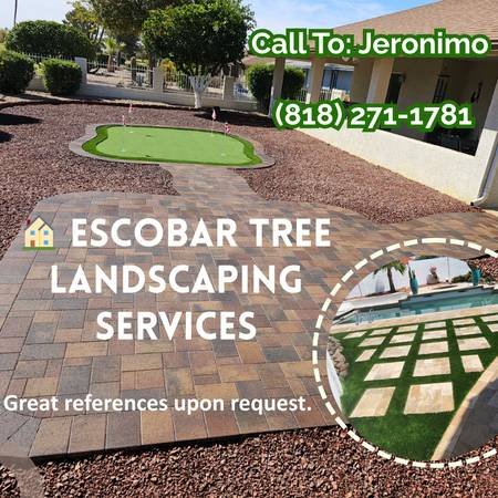JE PRO Landscaping, Artificial, Pavers, Trees, more. References (SF Valley, Los Angeles metro, SG Valley, more.)