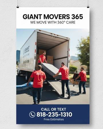 Best Movers: Reliable, Big Trucks, Low Rates 818-235-1310 (Best Movers in Town 818-235-1310)