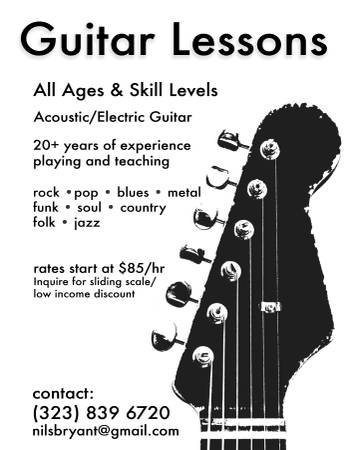 Guitar Lessons: Acoustic/Electric, All Ages, Skill Levels, and Styles (Mount Washington)