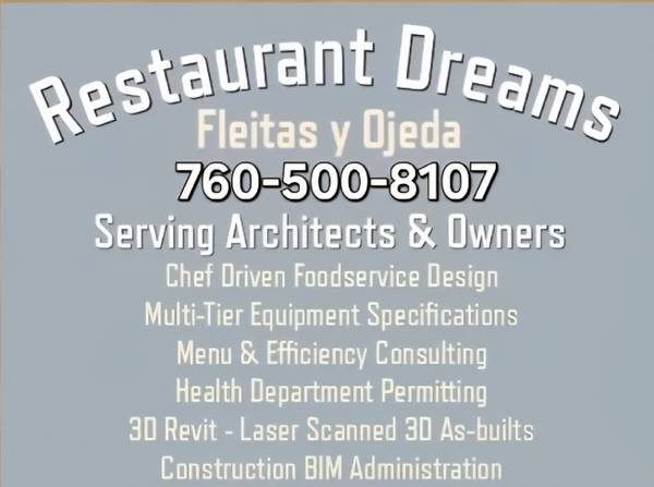 Restaurant Design and Permitting Services (Burbank)