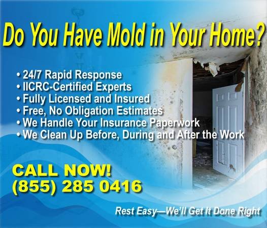 Water Damage? Flooded? Mold Removal? - 24/7 - Relief is Here (Call Now 855-285-0416 - Van Nuys)