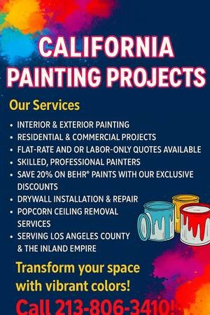 California Painting Projects - Full Home Makeovers Start Here! (Encino)