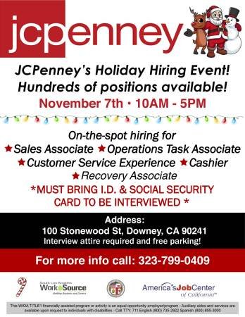 JC Penney Position (Downey)
