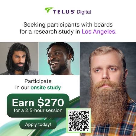 Paid Onsite Research Study in Los Angeles and San Jose, California