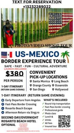Tour Driver Guide for LA, San Diego, Tijuana Mexico Border Experience (Hollywood)